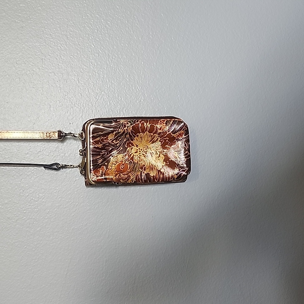 Patricia Nash   Italian Pheasant Pertina Frame Crossbody Bag - Picture 2 of 7